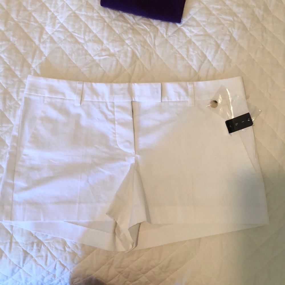 Theory white shorts